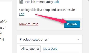 how to publish products in WooCommerce-technosmarter